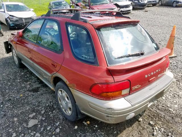 JF1GF48561H801898 - 2001 SUBARU IMPREZA OU RED photo 3