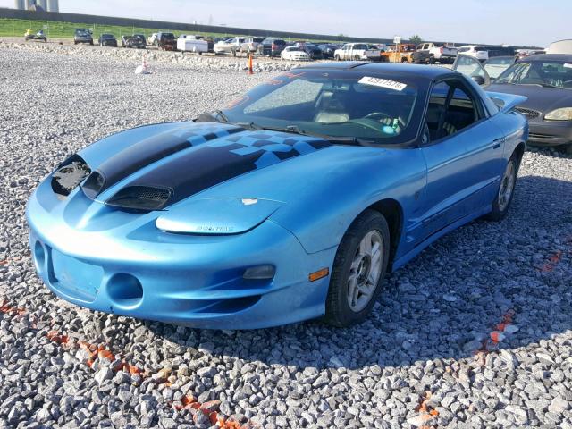 2G2FV22G9X2232868 - 1999 PONTIAC FIREBIRD F BLUE photo 2