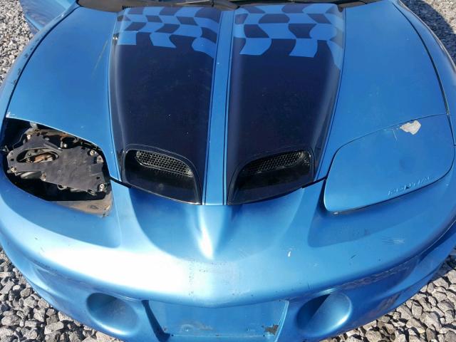 2G2FV22G9X2232868 - 1999 PONTIAC FIREBIRD F BLUE photo 7