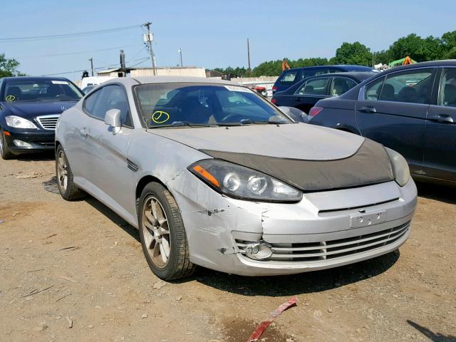 KMHHM66D08U281690 - 2008 HYUNDAI TIBURON GS SILVER photo 1