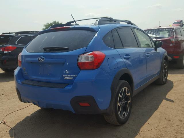 JF2GPABC0HH266589 - 2017 SUBARU CROSSTREK BLUE photo 4