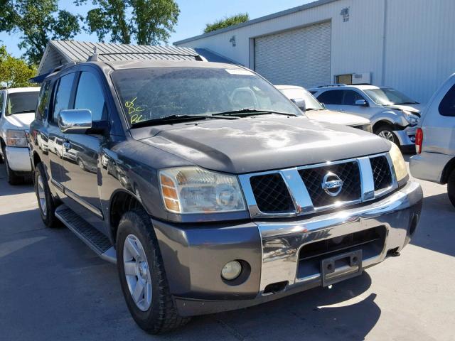 5N1AA08B14N715753 - 2004 NISSAN ARMADA SE GRAY photo 1