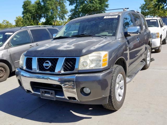 5N1AA08B14N715753 - 2004 NISSAN ARMADA SE GRAY photo 2