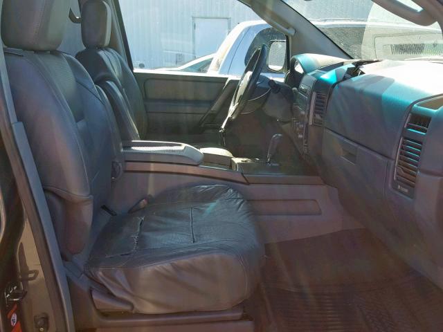 5N1AA08B14N715753 - 2004 NISSAN ARMADA SE GRAY photo 5