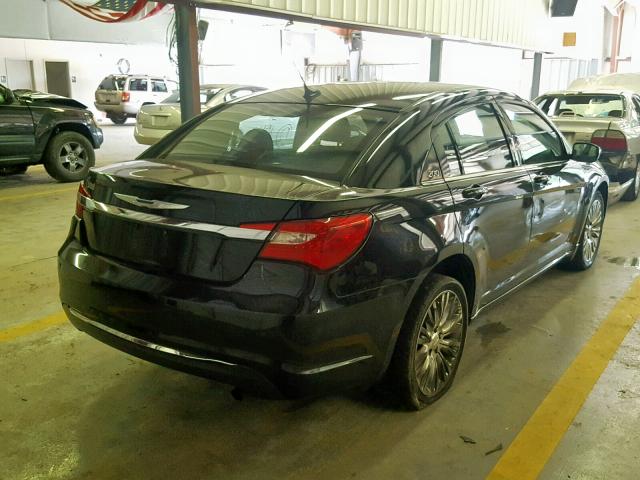 1C3CCBAB5CN204451 - 2012 CHRYSLER 200 LX BLACK photo 4