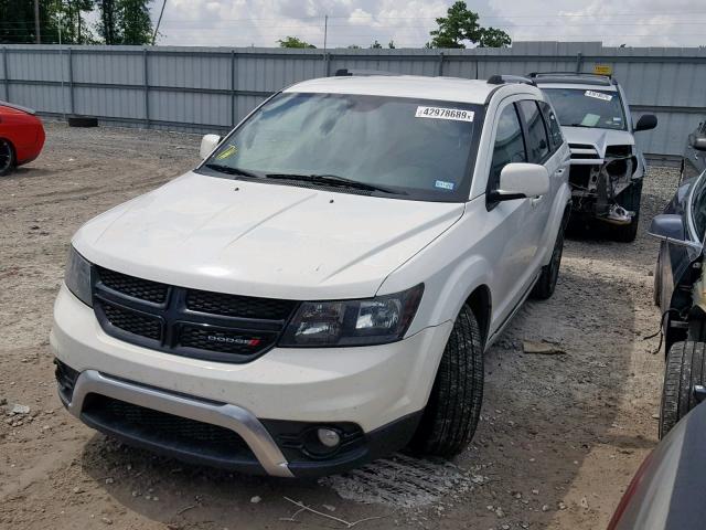 3C4PDCGB6FT727571 - 2015 DODGE JOURNEY CR WHITE photo 2