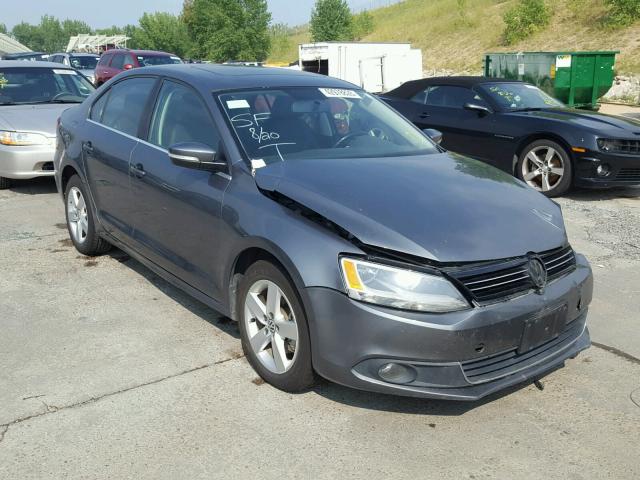 3VWLL7AJ1BM103574 - 2011 VOLKSWAGEN JETTA TDI GRAY photo 1