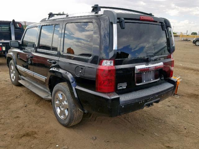 1J8HH58N66C248634 - 2006 JEEP COMMANDER BLACK photo 3
