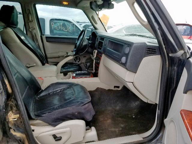 1J8HH58N66C248634 - 2006 JEEP COMMANDER BLACK photo 5