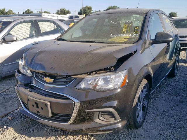 1G1JF5SB4K4128602 - 2019 CHEVROLET SONIC PREM BLACK photo 2