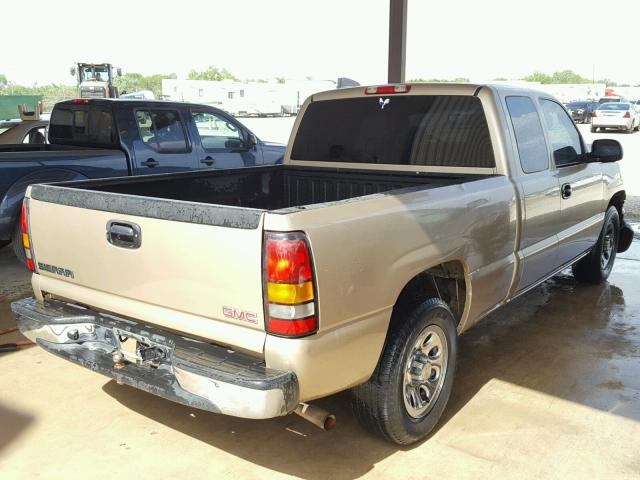 1GTEC19X86Z296182 - 2006 GMC NEW SIERRA TAN photo 4