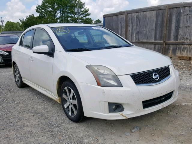 3N1AB6AP9CL764906 - 2012 NISSAN SENTRA 2.0 WHITE photo 1