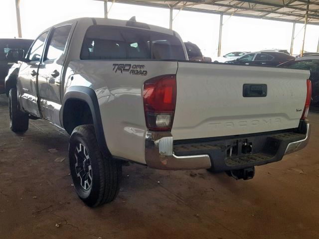 3TMAZ5CN7GM004200 - 2016 TOYOTA TACOMA DOU WHITE photo 3