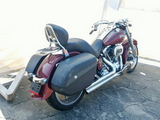 1HD1PY917CB958425 - 2012 HARLEY-DAVIDSON FLSTSE3 CV MAROON photo 4