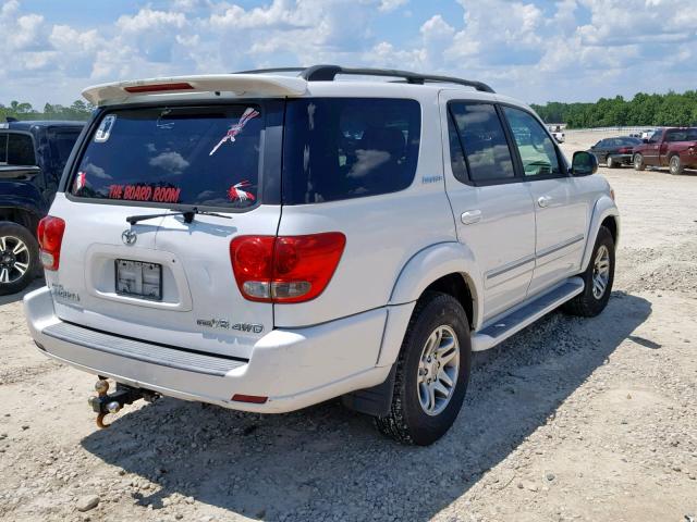 5TDBT48A97S283722 - 2007 TOYOTA SEQUOIA LI WHITE photo 4