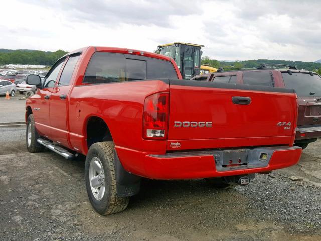 1D7HU18D53S293686 - 2003 DODGE RAM 1500 S RED photo 3