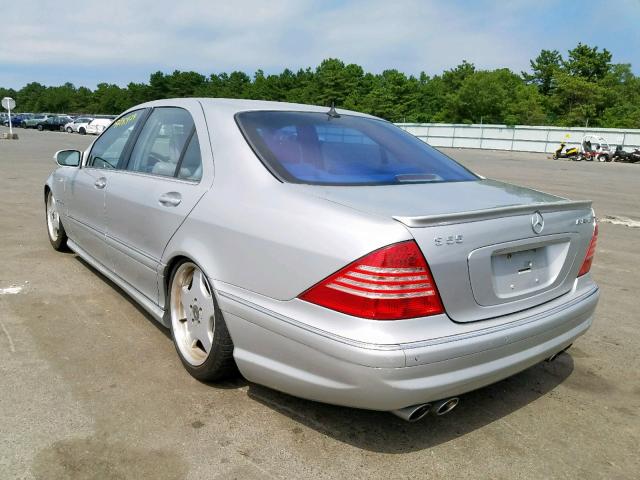 WDBNG74J93A370647 - 2003 MERCEDES-BENZ S 55 AMG SILVER photo 3