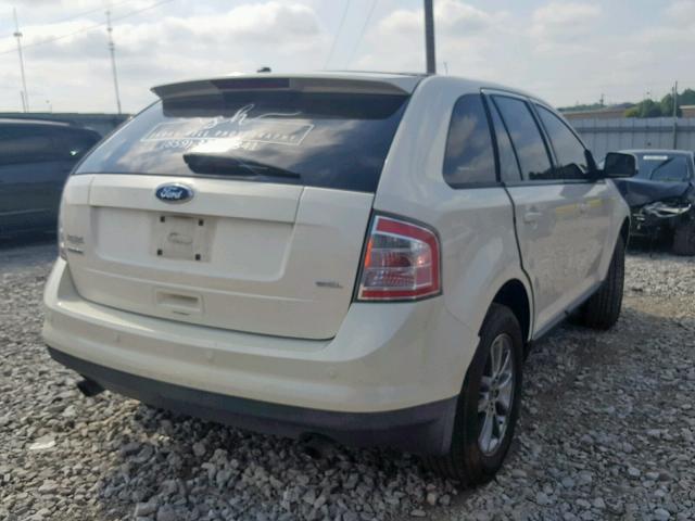 2FMDK38C98BA02265 - 2008 FORD EDGE SEL WHITE photo 4