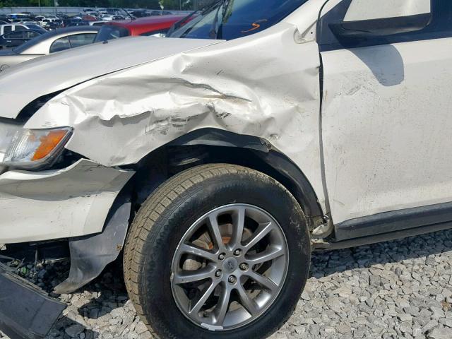 2FMDK38C98BA02265 - 2008 FORD EDGE SEL WHITE photo 9