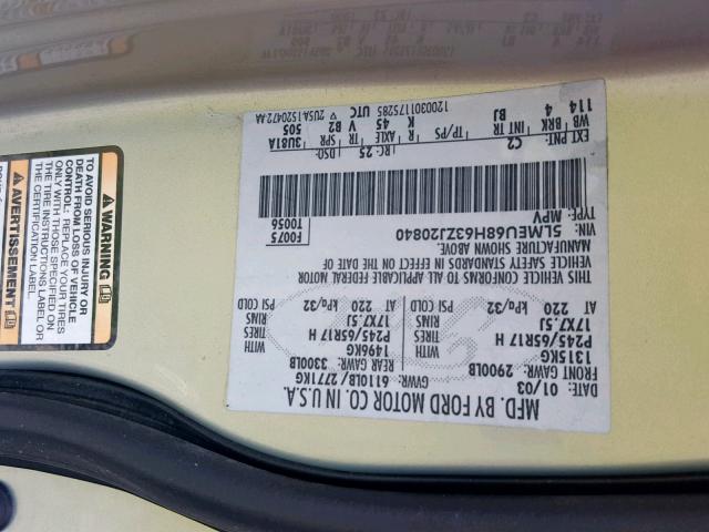 5LMEU68H63ZJ20840 - 2003 LINCOLN AVIATOR Gümüş foto 10