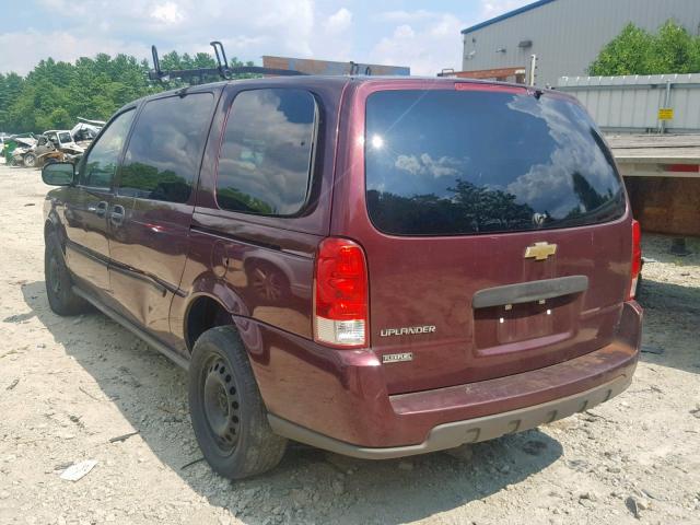 1GBDV13W58D123830 - 2008 CHEVROLET UPLANDER I BURGUNDY photo 3