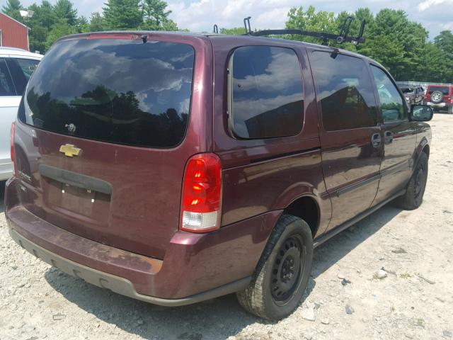 1GBDV13W58D123830 - 2008 CHEVROLET UPLANDER I 勃艮第红 照片 4