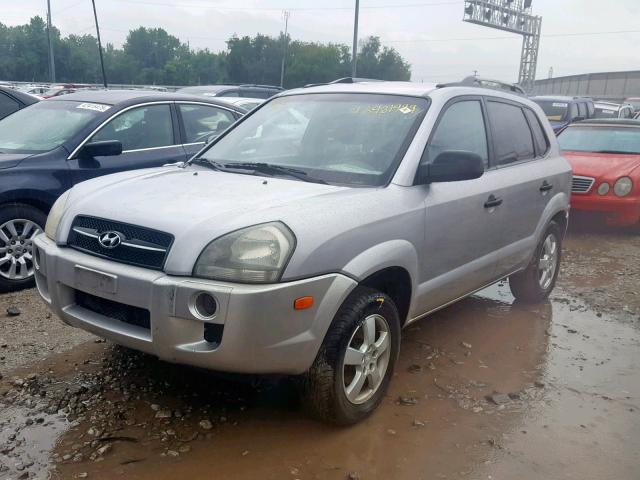 KM8JM12B95U094145 - 2005 HYUNDAI TUCSON GL SILVER photo 2