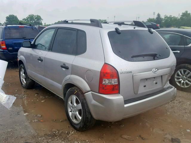 KM8JM12B95U094145 - 2005 HYUNDAI TUCSON GL SILVER photo 3