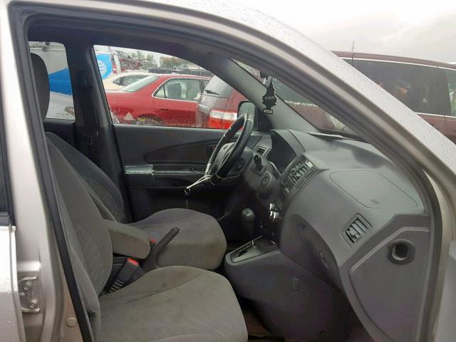 KM8JM12B95U094145 - 2005 HYUNDAI TUCSON GL SILVER photo 5