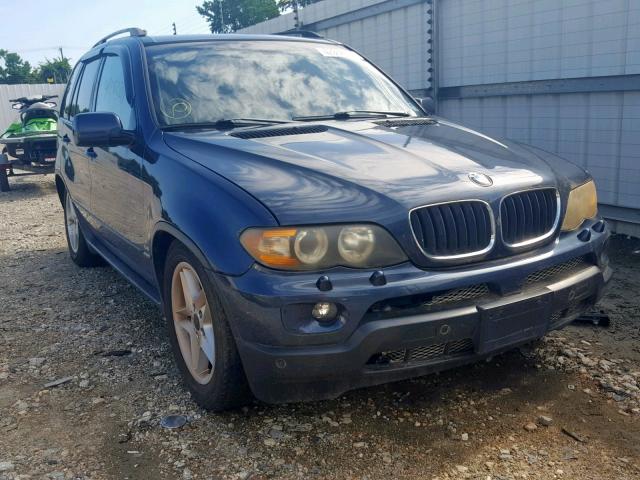 5UXFB53544LV03588 - 2004 BMW X5 4.4I BLUE photo 1