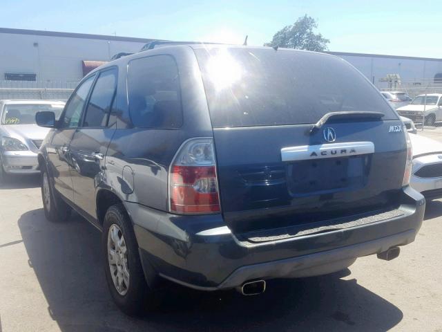 2HNYD189X6H519037 - 2006 ACURA MDX TOURIN BLUE photo 3