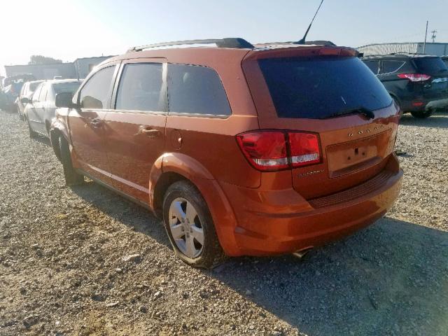 3D4PG1FG1BT511150 - 2011 DODGE JOURNEY MA ORANGE photo 3