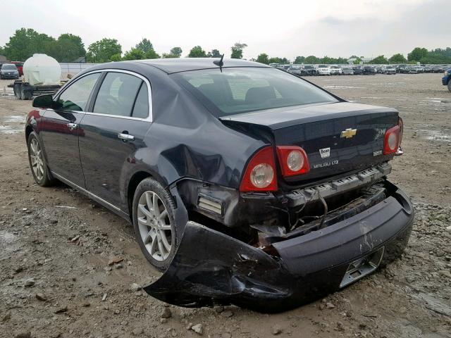 1G1ZE5E06AF199447 - 2010 CHEVROLET MALIBU LTZ ნაცრისფერი ფოტო 3