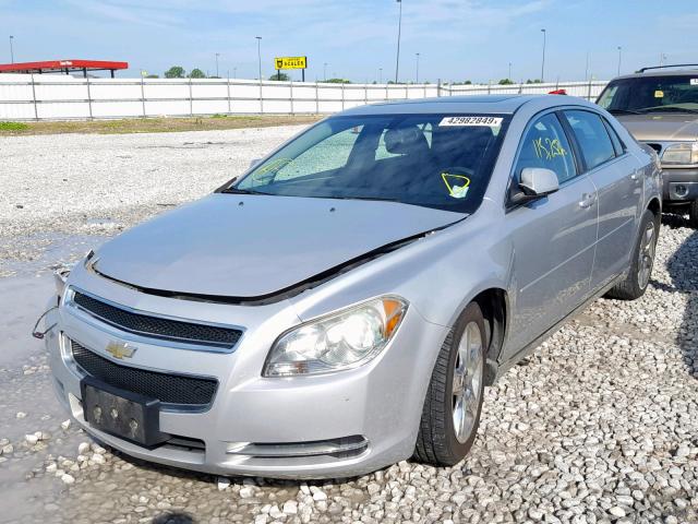 1G1ZC5EB5AF213782 - 2010 CHEVROLET MALIBU 1LT 银色 照片 2