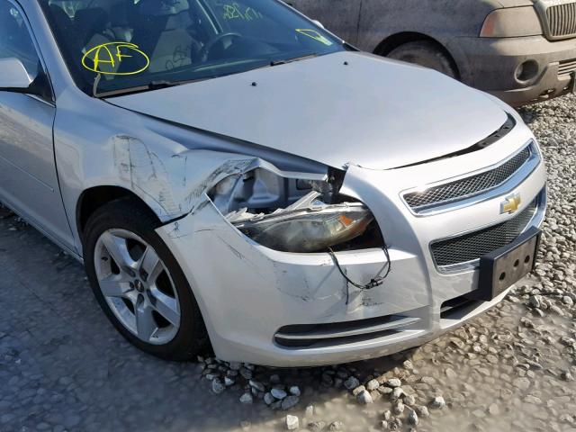 1G1ZC5EB5AF213782 - 2010 CHEVROLET MALIBU 1LT 银色 照片 9