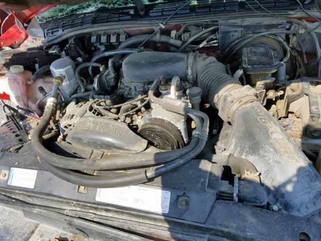 1GTCS19X2V8528208 - 1997 GMC SONOMA RED photo 7