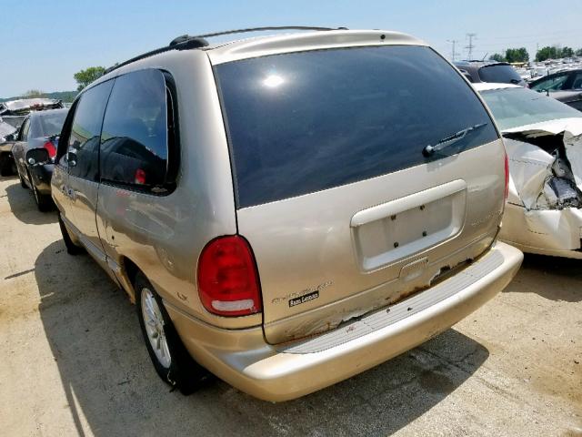 1C4GP44G6YB686683 - 2000 CHRYSLER TOWN & COU GOLD photo 3