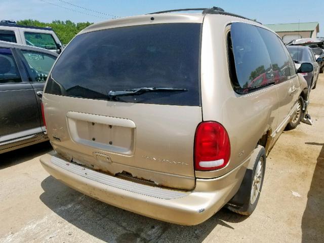 1C4GP44G6YB686683 - 2000 CHRYSLER TOWN & COU GOLD photo 4