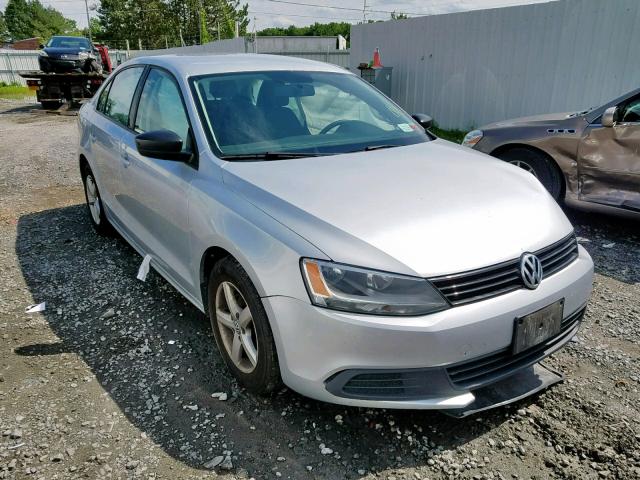 3VW1K7AJ1EM321612 - 2014 VOLKSWAGEN JETTA BASE SILVER photo 1