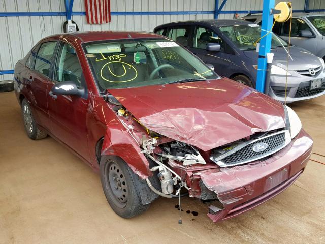 1FAFP34N57W162748 - 2007 FORD FOCUS ZX4 RED photo 1