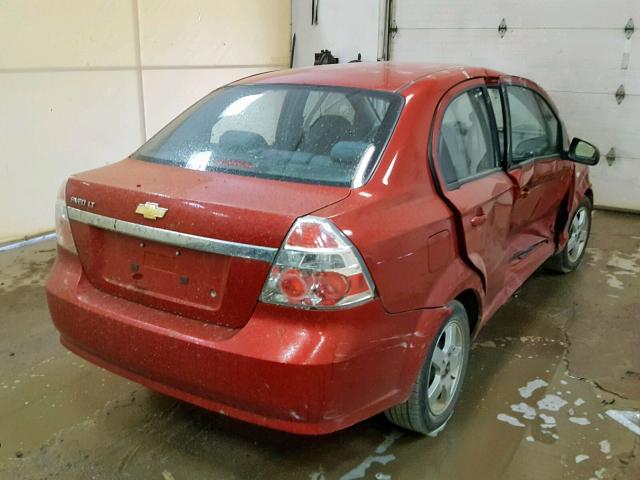 KL1TG56677B185199 - 2007 CHEVROLET AVEO LT MAROON photo 4