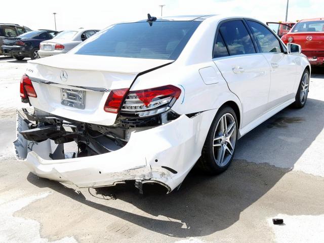 WDDHF6FBXFB093237 - 2015 MERCEDES-BENZ E 400 WHITE photo 4