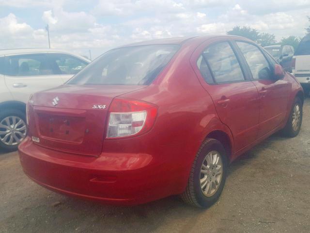 JS2YC5A39D6102048 - 2013 SUZUKI SX4 LE RED photo 4