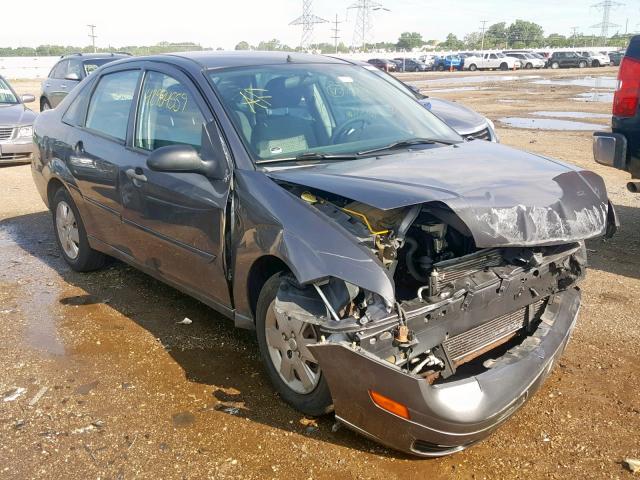 1FAFP34N07W264927 - 2007 FORD FOCUS ZX4 GRAY photo 1