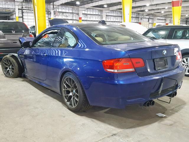 WBSWD93568PY41956 - 2008 BMW M3 BLUE photo 3