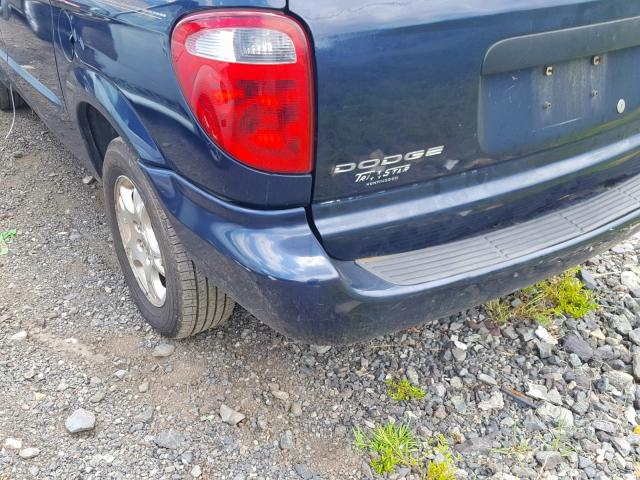 1D4GP25R63B299308 - 2003 DODGE CARAVAN SE BLUE photo 9