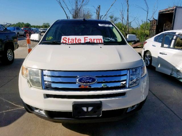 2FMDK39C37BA25909 - 2007 FORD EDGE SEL P WHITE photo 9