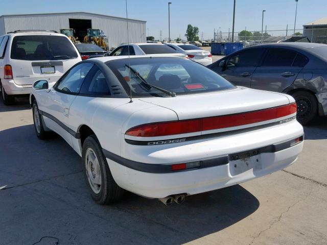 JB3XD44S4MY004972 - 1991 DODGE STEALTH WHITE photo 3