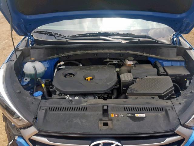 KM8J33A46HU450640 - 2017 HYUNDAI TUCSON LIM BLUE photo 7