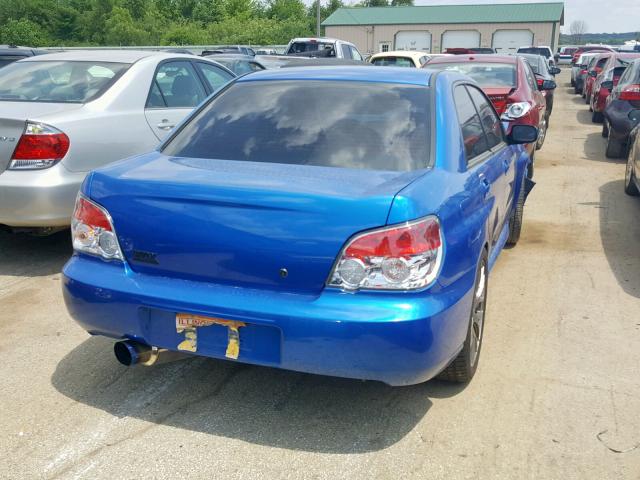 JF1GD74657H523431 - 2007 SUBARU IMPREZA WR BLUE photo 4